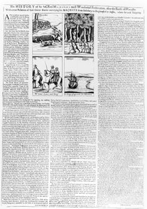 La storia della Battaglia di Worcester, pubblicata nel 1660 da English School